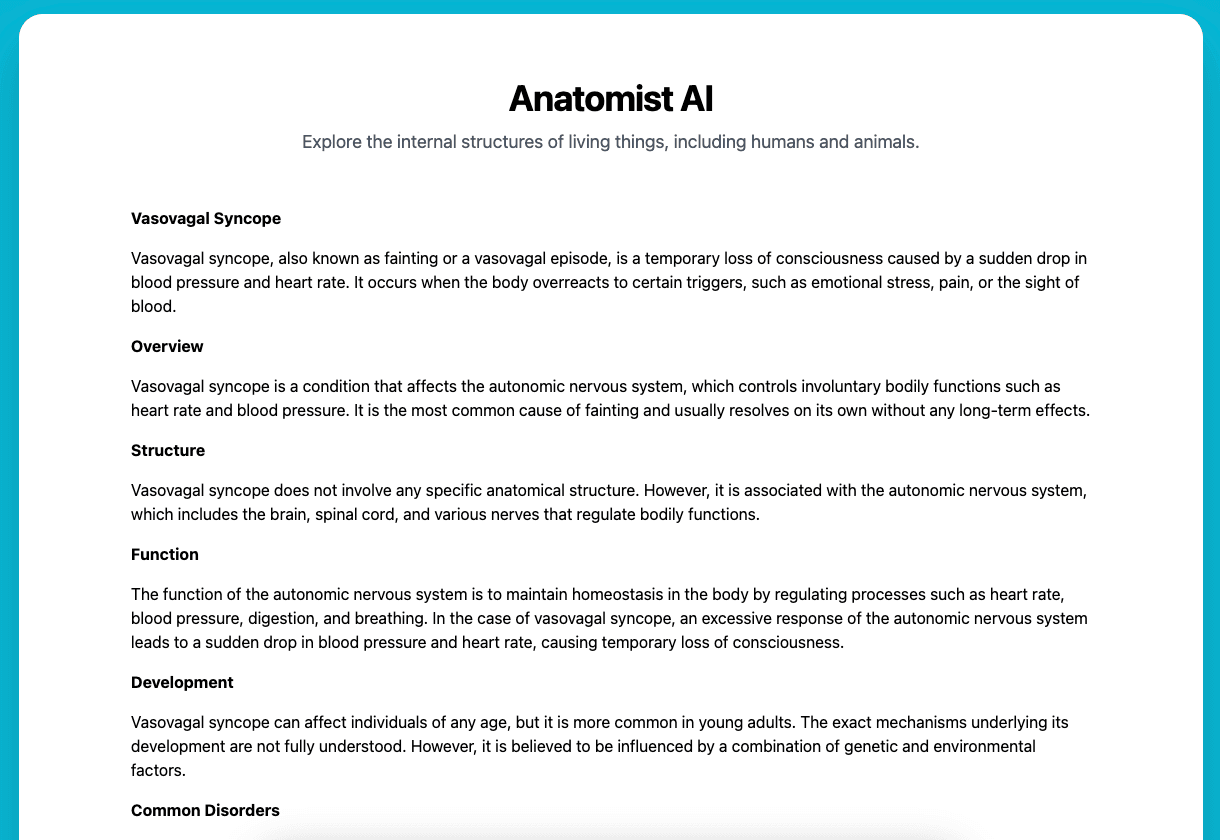 Anatomist AI by Eric David Smith