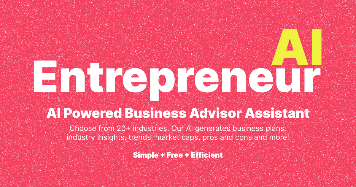 Entrepreneur AI - AI Powered Business Advisor Assistant by Eric David Smith